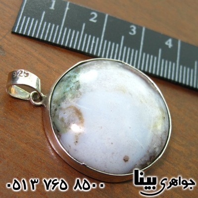 گردنبند عقیق خزه ای (جاسپر) دایره ای