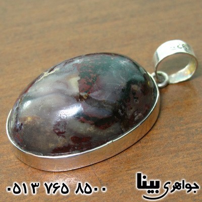 گردنبند عقیق خزه ای (جاسپر)