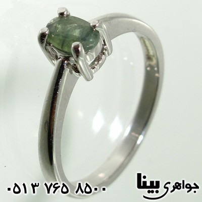 انگشتر یاقوت کبود خوشرنگ زنانه