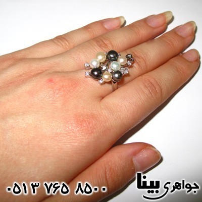انگشتر مروارید زنانه چند نگین