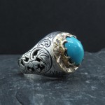 نیشابوری عجمی درشت دست ساز دور برلیانی _کد:31702