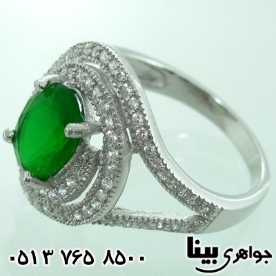 انگشتر ابسیدین زنانه مارپیچ