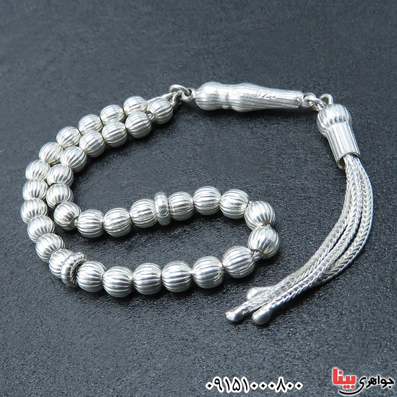 تسبیح نقره خاص و زیبا _کد:31735