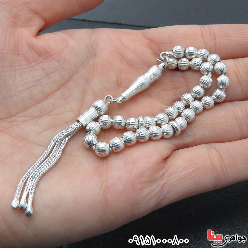 تسبیح نقره خاص و زیبا _کد:31735