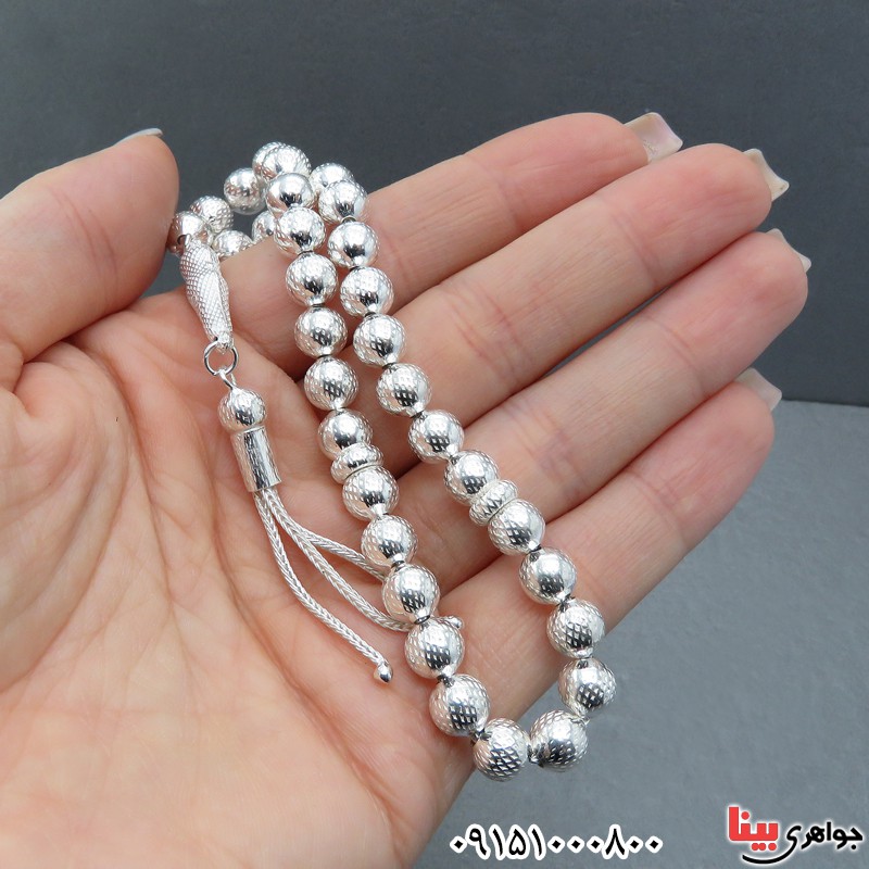 تسبیح نقره فاخر 33 دانه ای خاص _کد:31737