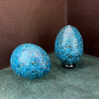 سنگ فیروزه نیشابوری تخم مرغی _کد:31818