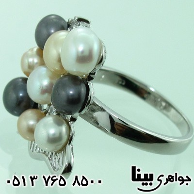 انگشتر مروارید زنانه 9 نگین