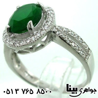 انگشتر ابسیدین زنانه سبز