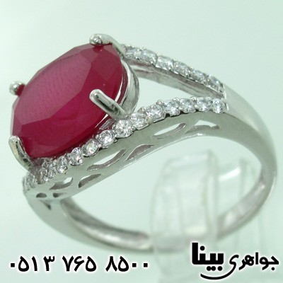 انگشتر ابسیدین زنانه نگین درشت