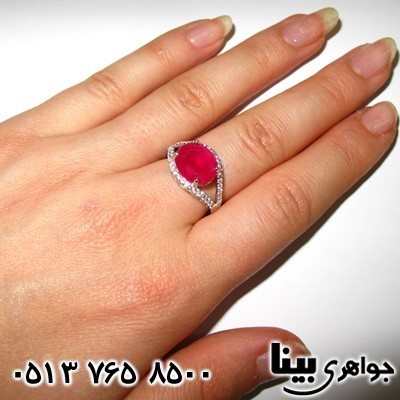 انگشتر ابسیدین زنانه نگین درشت