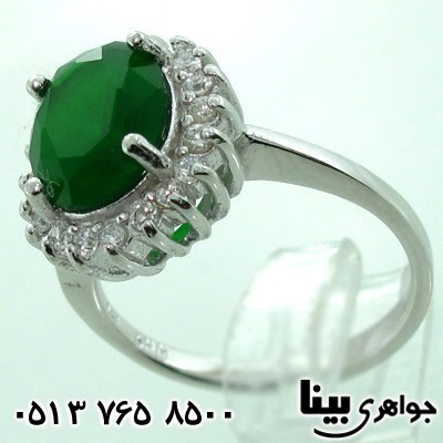 انگشتر ابسیدین زنانه زمردین