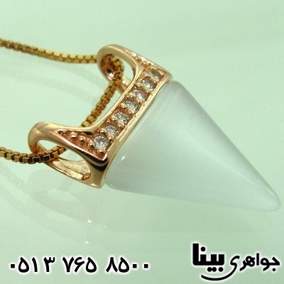 گردنبند سنگ ماه (مون استون) مثلثی