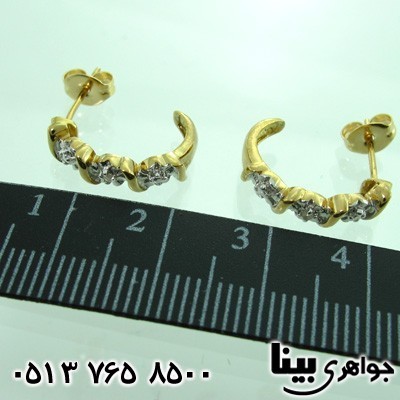 گوشواره الماس زنانه پیچک