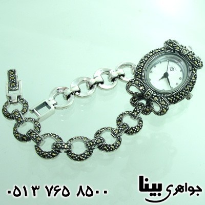 ساعت حدید زنانه پاپیونی بیضی