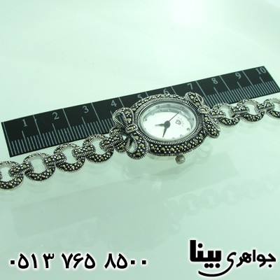 ساعت حدید زنانه پاپیونی بیضی