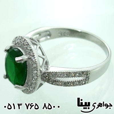 انگشتر ابسیدین زنانه سبز نگین