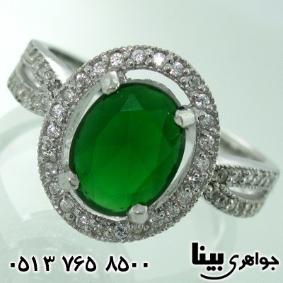 انگشتر ابسیدین زنانه سبز نگین