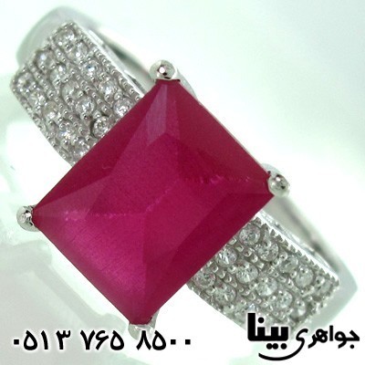 انگشتر ابسیدین زنانه مربعی