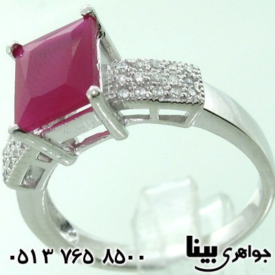 انگشتر ابسیدین زنانه مربعی