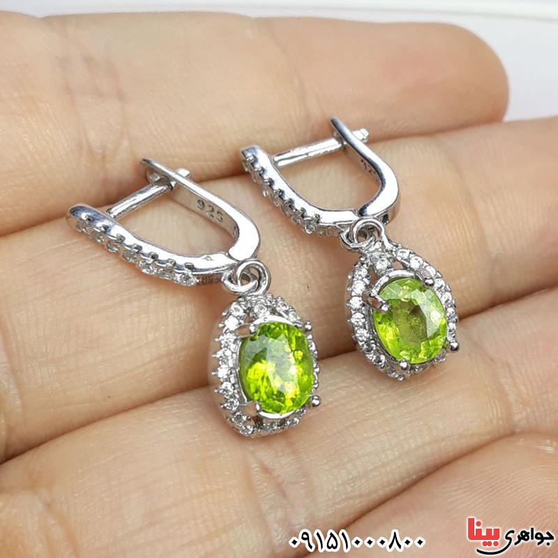 سرویس زبرجد رودیوم زنانه خاص و زیبا _کد:32268