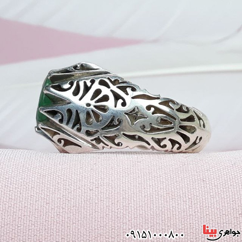 انگشتر زمرد دست ساز درشت فاخر _کد:32270