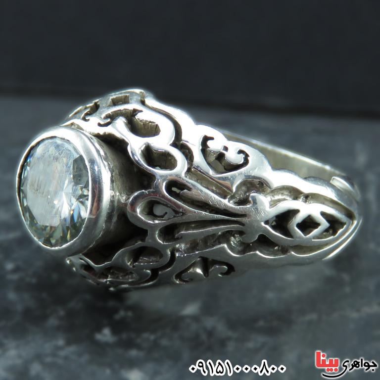 انگشتر الماس روسی (موزانایت) دست ساز و فاخر _کد:32368