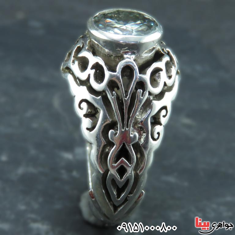 انگشتر الماس روسی (موزانایت) دست ساز و فاخر _کد:32368