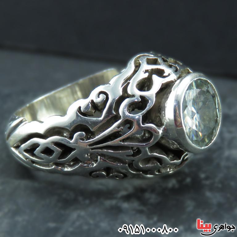 انگشتر الماس روسی (موزانایت) دست ساز و فاخر _کد:32368
