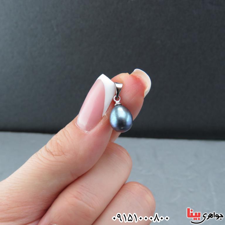 گردنبند مروارید سیاه و بسیار شیک و جذاب _کد:32416