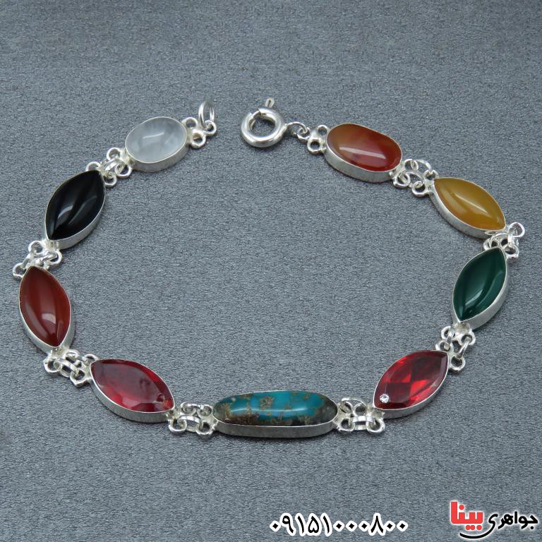 دستبند چند جواهر سنگ درمانی خاص و شیک دستبند چند جواهر سنگ درمانی خاص و شیک