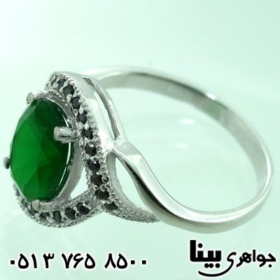 انگشتر ابسیدین زنانه پیچکی
