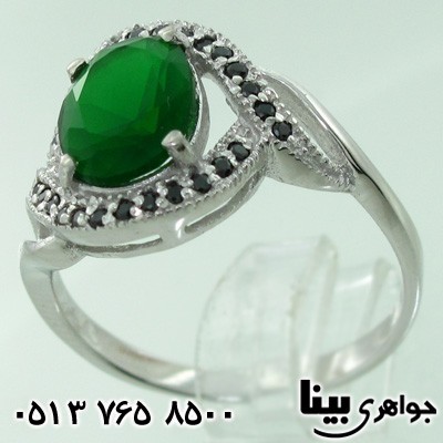 انگشتر ابسیدین زنانه پیچکی