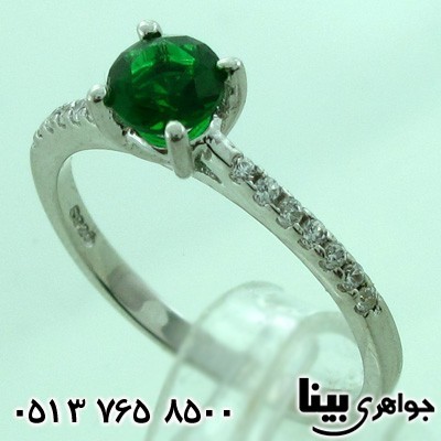 انگشتر ابسیدین زنانه کلاسیک طرح ایتالیایی سه