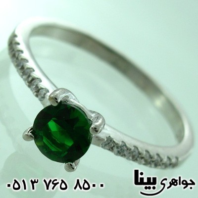 انگشتر ابسیدین زنانه کلاسیک طرح ایتالیایی سه