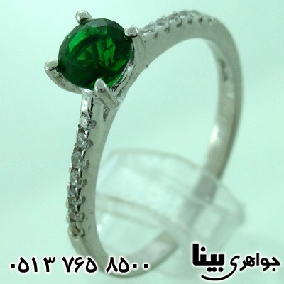 انگشتر ابسیدین زنانه کلاسیک طرح ایتالیایی سه