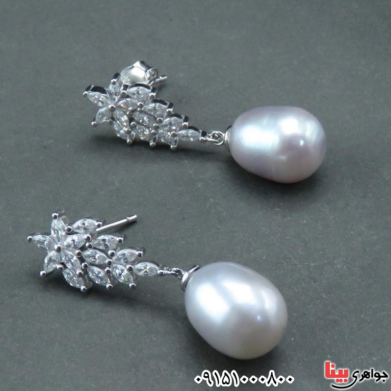 گوشواره مروارید بسیار شیک و خاص زنانه _کد:32500