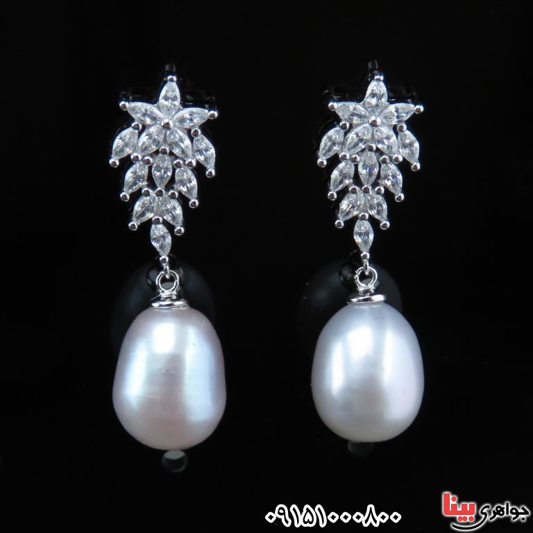 گوشواره مروارید بسیار شیک و خاص زنانه _کد:32500
