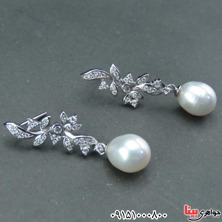 گوشواره مروارید بسیار شیک و خاص زنانه _کد:32502