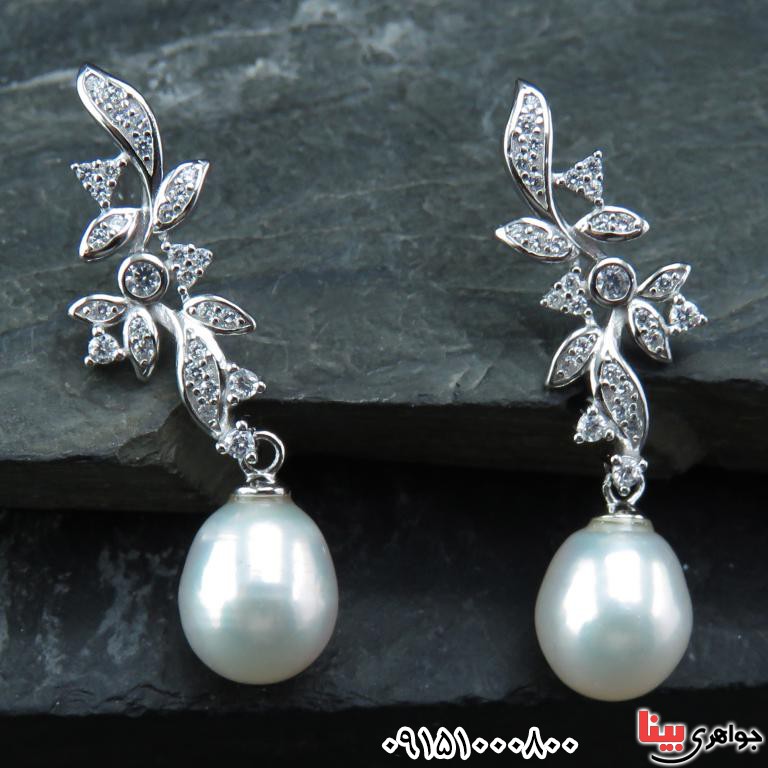 گوشواره مروارید بسیار شیک و خاص زنانه _کد:32502