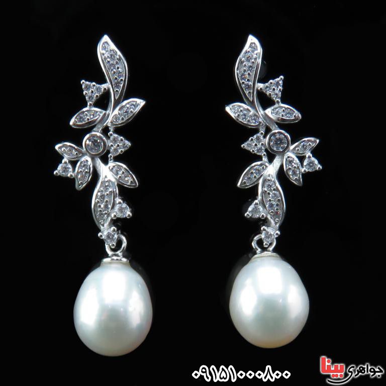 گوشواره مروارید بسیار شیک و خاص زنانه _کد:32502