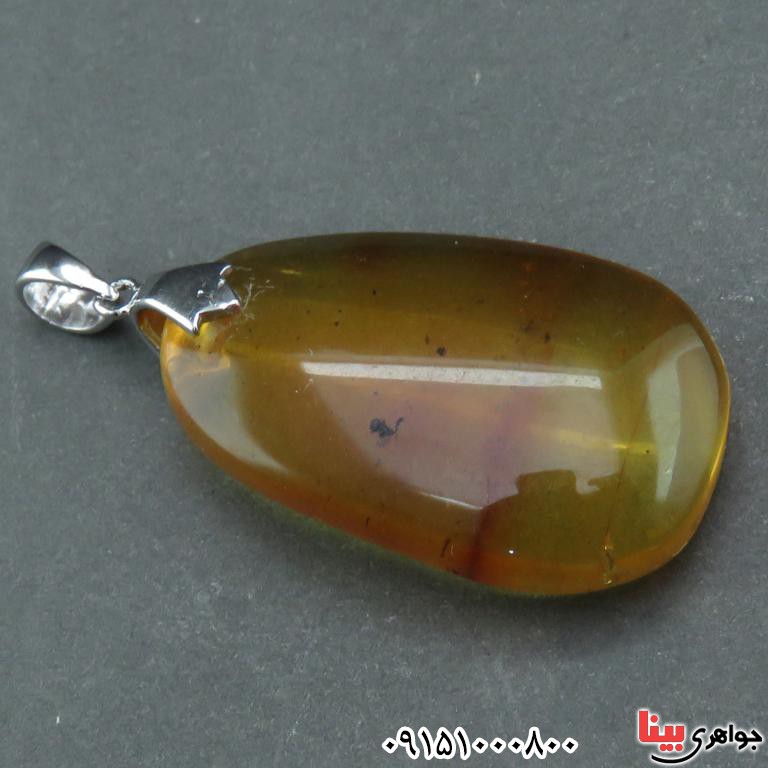 گردنبند کهربا بسیار شیک و زیبا _کد:32527