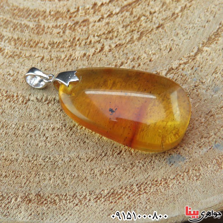 گردنبند کهربا بسیار شیک و زیبا _کد:32527