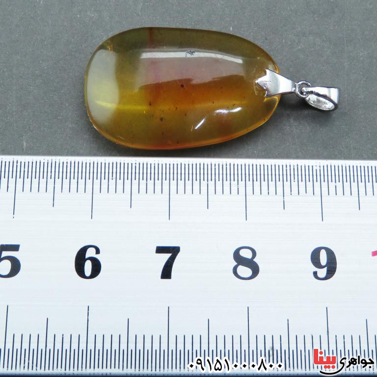 گردنبند کهربا بسیار شیک و زیبا _کد:32527