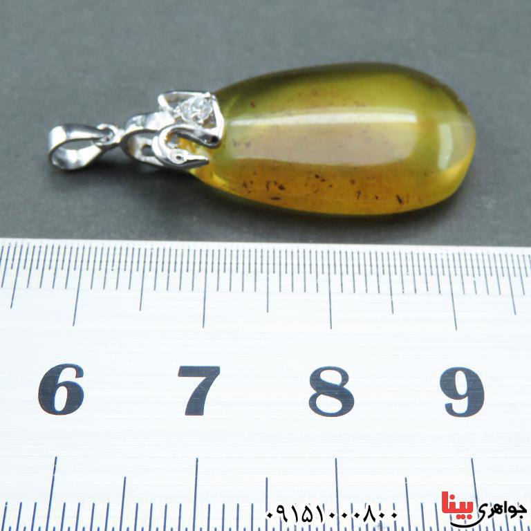 گردنبند کهربا بسیار زیبا و شیک _کد:32528