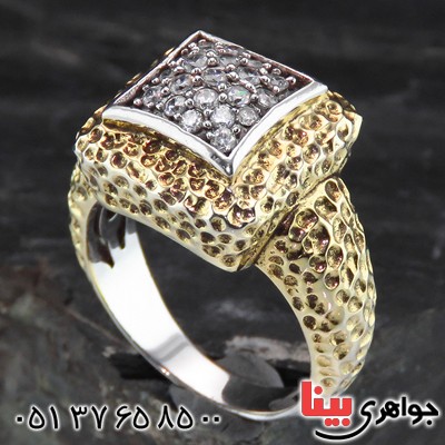 انگشتر نقره درشت زنانه