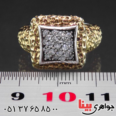 انگشتر نقره درشت زنانه