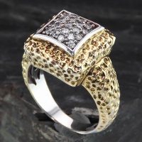 انگشتر نقره درشت زنانه