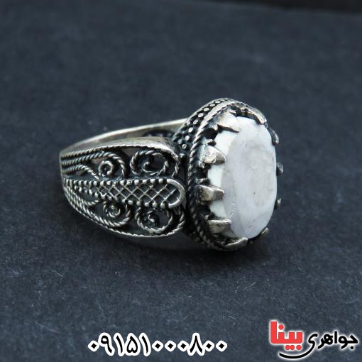 انگشتر خرمهره بسیار زیبا و فاخر موکل دار مردانه _کد:32558