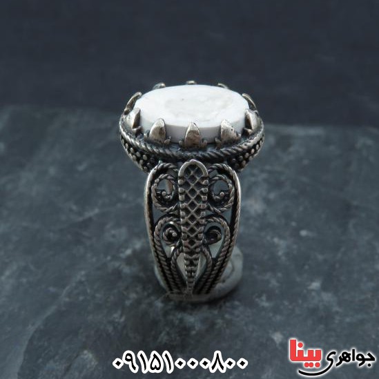 انگشتر خرمهره بسیار زیبا و فاخر موکل دار مردانه _کد:32558