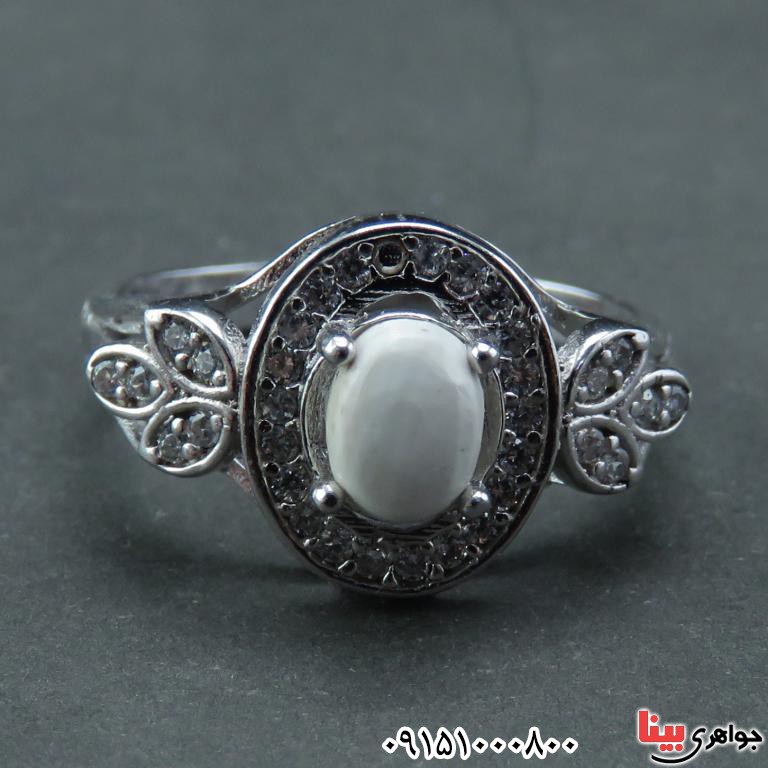 انگشتر خرمهره بسیار شیک و خاص موکل دار _کد:32560